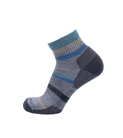 Socks Point6 Mixed Stripe Light 1/4 Crew Summer 2025
