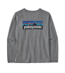 T-shirt Patagonia Long-Sleeved P-6 Logo Responsibili-Tee W's